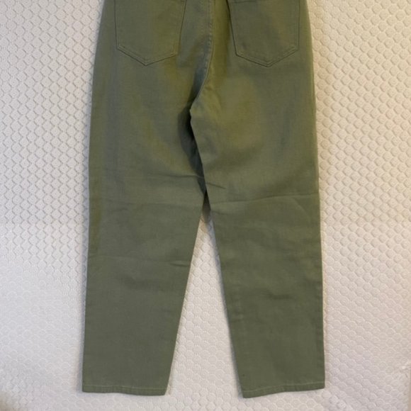NWOT Shein Army Green High Waist Straight Leg 5 Pocket Jeans Size PS/ 6P - Picture 6 of 7